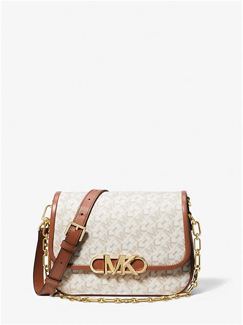 michael michael kors parker medium empire signature logo messenger bag|Michael Kors parker bag.